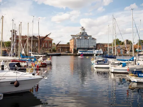 Ipswich Waterfront looking towards the Old Customs House